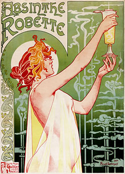 Absinthe Robette Poster by Privat Livemont
